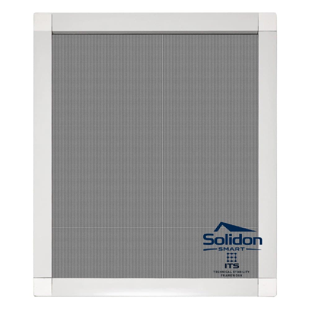 Plasă țânțari pe balamale Solidon, aluminiu, albă, 94x150 cm