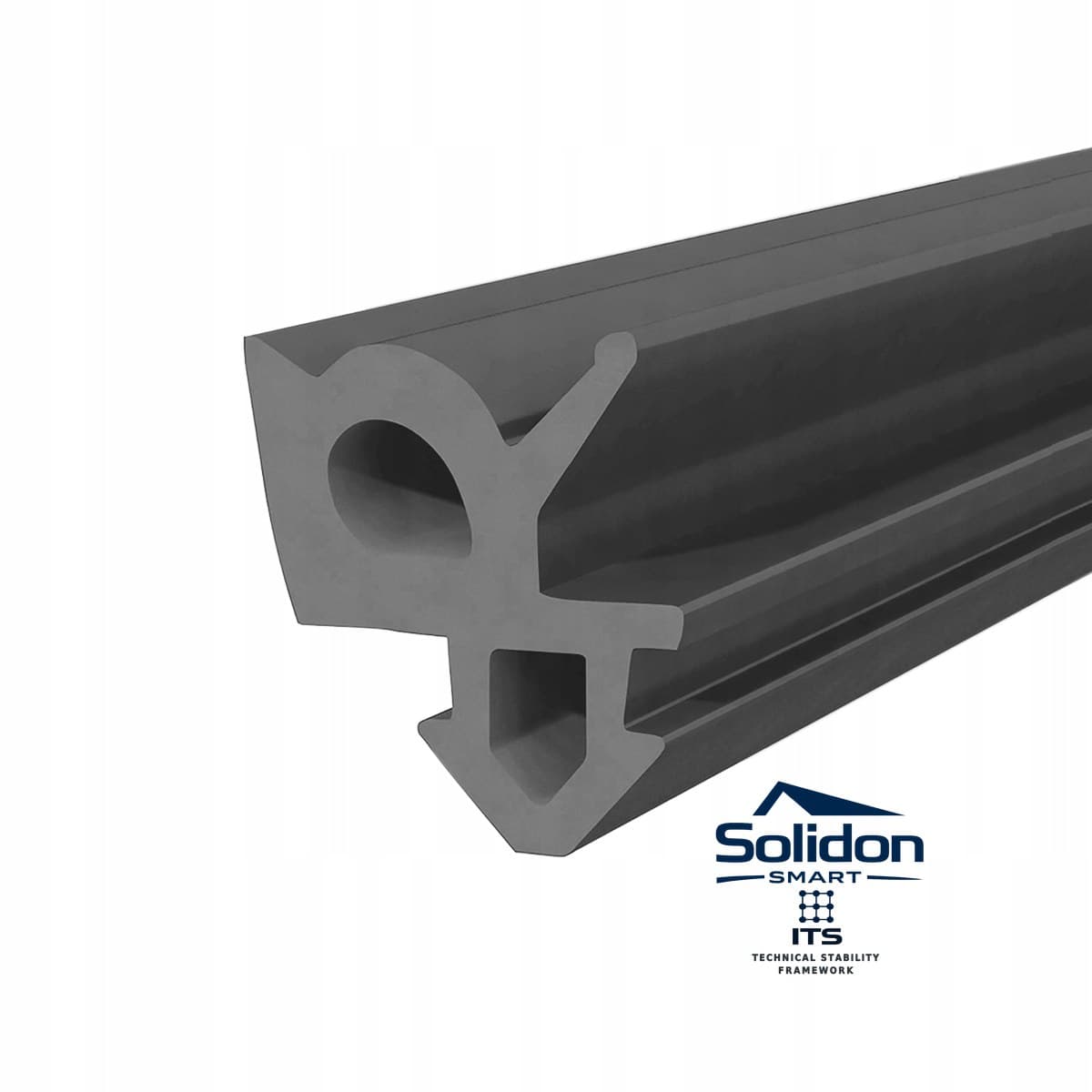 Garnitură etanșare ramă geam PVC Solidon S-1387 cauciuc negru 10 m – imaginea 1