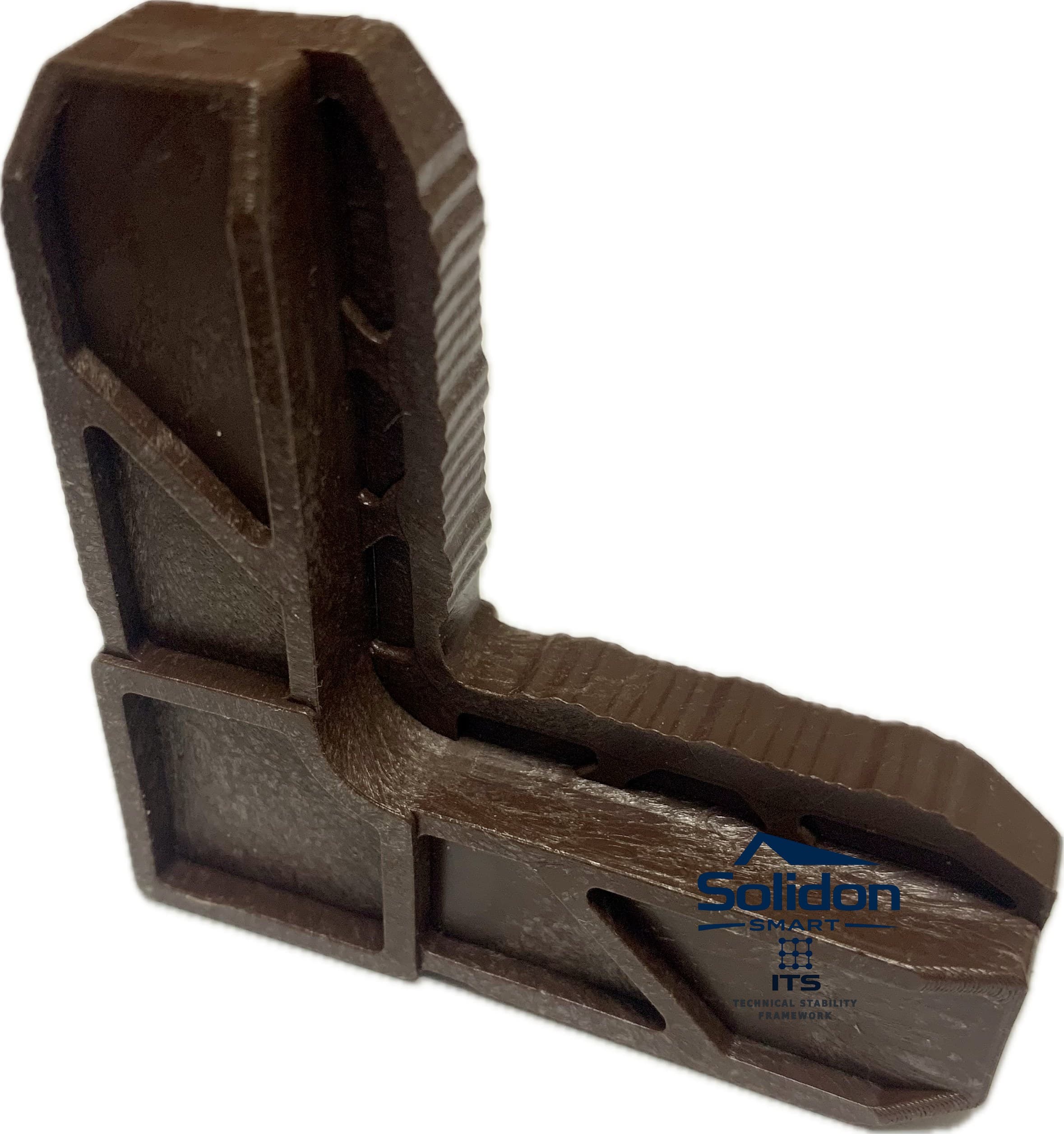 Colțar plase insecte Solidon plastic maro 650x650x25 mm profil 17x25 mm – imaginea 1