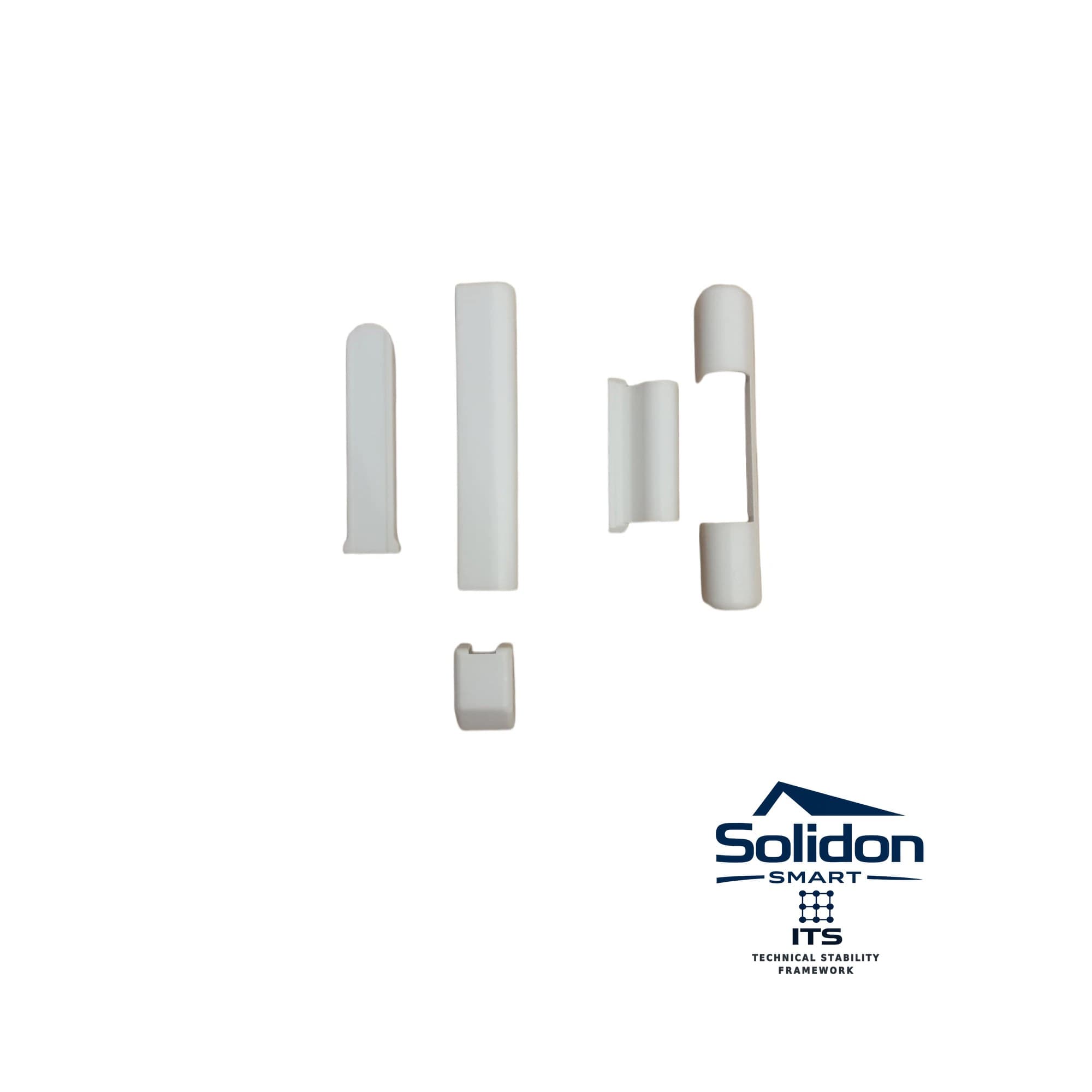 Set capace balamale aplicate Roto alb plastic, balamale mici ferestre și uși PVC – 5 buc