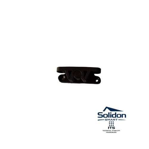 Clips plasă insecte Solidon, plastic, maro – imaginea 1