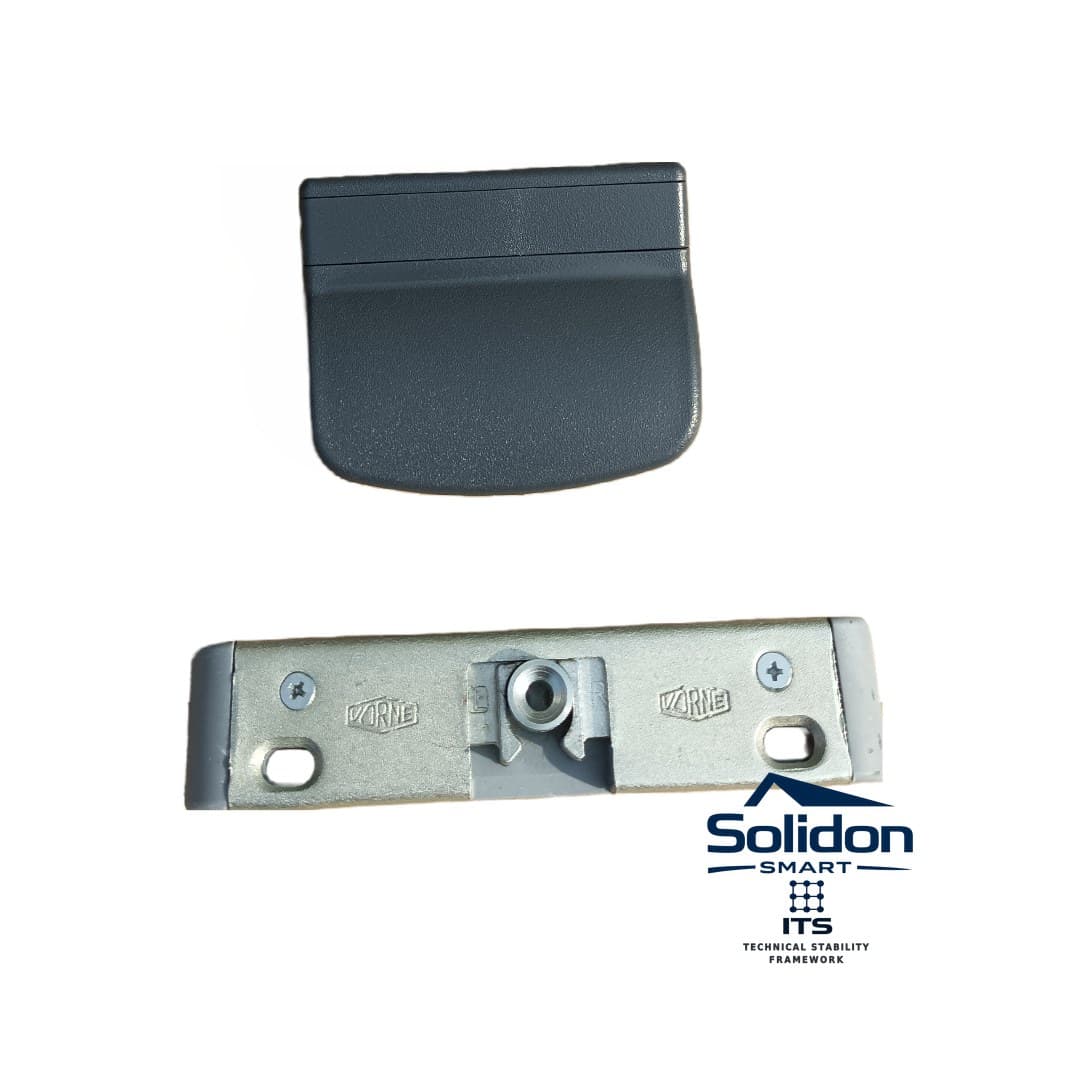Kit închidere ușă balcon Vorne, falt 13 mm, mâner plastic, antracit