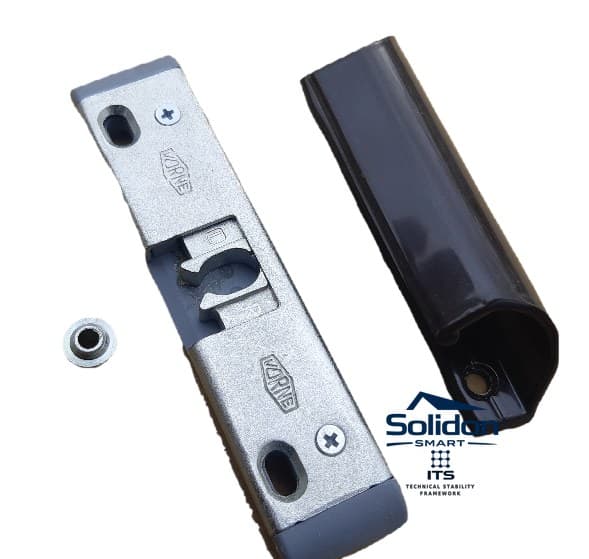 Broască îngropată Vorne pentru ușă balcon, mâner maro, 13 mm