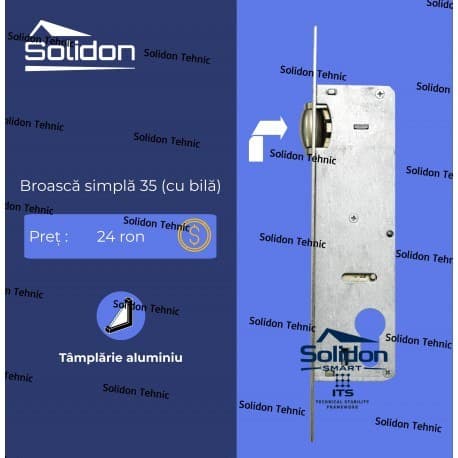 Broasca simpla aluminiu 35 (cu bila)