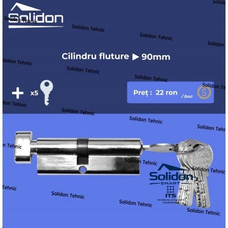 Cilindru fluture 90mm (5 chei)