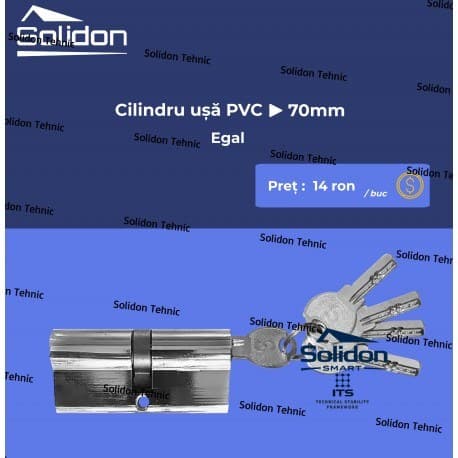 Cilindru usa PVC 70mm (5 chei)