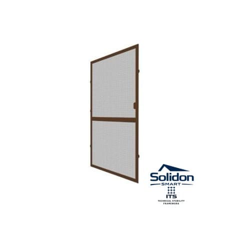 Kit plasa de tantari complet, pentru usi PVC sau aluminiu, culoare maro inchis RAL8019 – imaginea 1