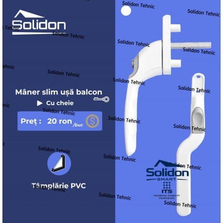 Maner slim cu cheie usa balcon