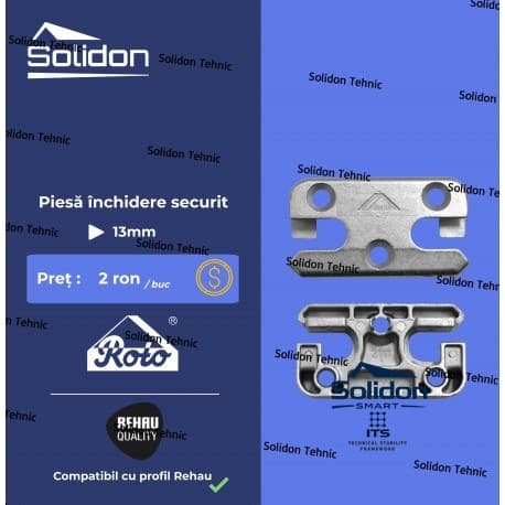 Piesa inchidere securit 13mm Roto