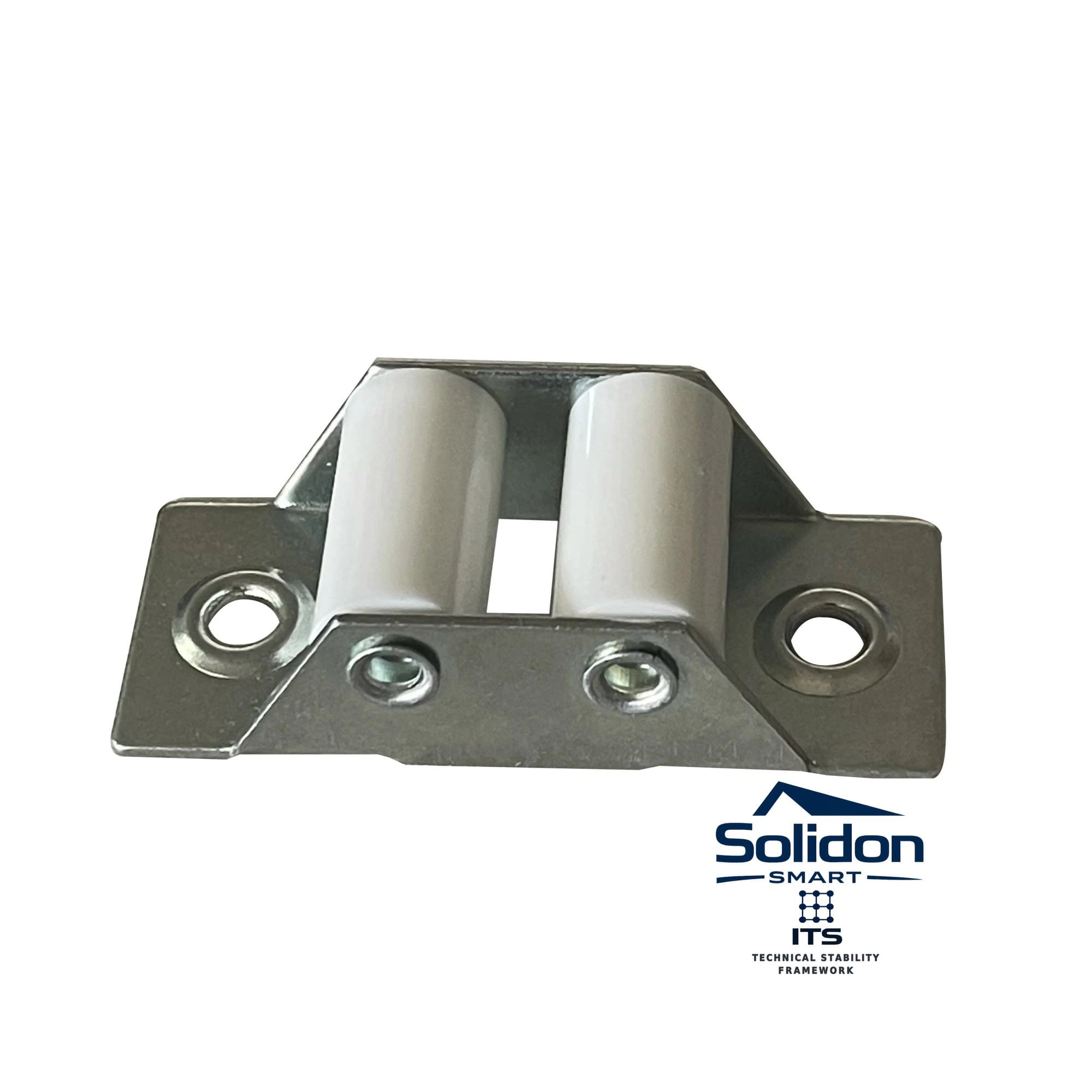 Rolă ghidare bandă acționare rulouri Solidon PVC alb 22x50x15 mm – imaginea 1