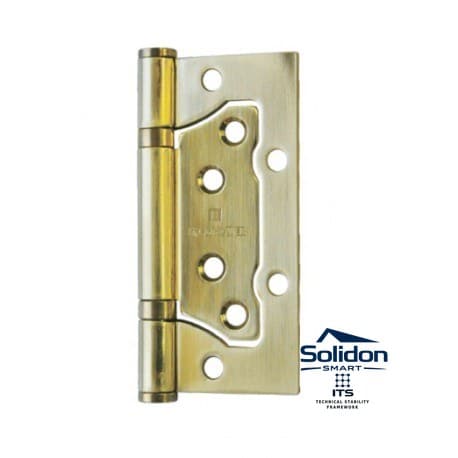 Set 2 balamale coplanare, usa interior, 100x75x2.3 mm, auriu ( bronze ) – imaginea 1