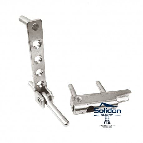 Set balama inferioara, Vorne, tamplarie PVC, sarcina 130kg, maro inchis RAL8019 – imaginea 1