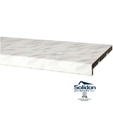 Set glaf pvc, latime 40 cm x 230 cm lungime, marmura, cu capace laterale, pentru ferestre – imaginea 1