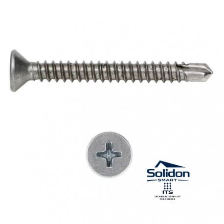 Set surub, autoforant, cap inecat, dimensiune 4.2×45 mm, 20 buc