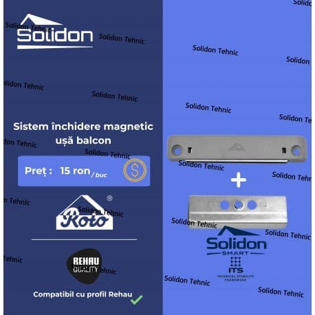 Sistem inchidere magnetic usa balcon Roto – imaginea 1