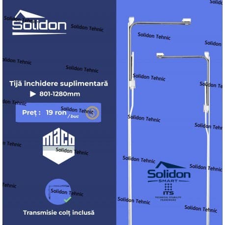 Tija inchidere suplimentara Maco (Transmisie colt inclusa)